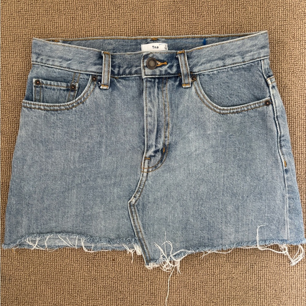TNA Blue Denim Skirt